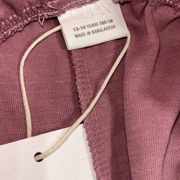 Zara Girls Pink Wide Leg Sweatpants(Size 13-14yrs) - Picture 4 of 6
